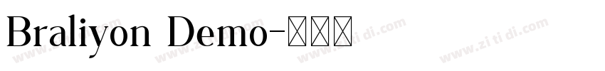 Braliyon Demo字体转换